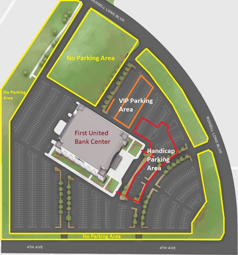 2021 Fall Graduation handicap parking map